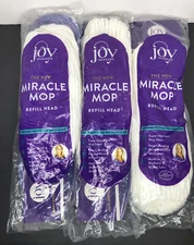 Lot of 3 Joy Mangano The New Miracle Mop Refill Head