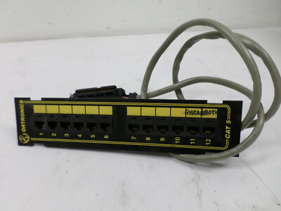 Ortronics CAT 5E 12-Port Ethernet Patch Panel OR-851004774
