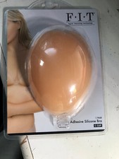 Adhesive Silicone Bra By F.I.T. Figure Improving Technology , C Cup, 1 Pair,New