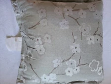 Hallmart Collectibles Decorative Pillow 18x18 Double Sided Floral Polyester