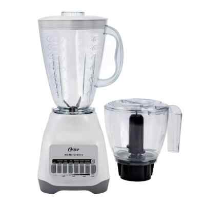 Oster BLSTBK-P-W8K: Classic 2-in-1 Kitchen System Blender Food Processor  Wht