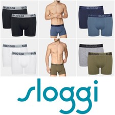 Sloggi Mens GO Shorts Boxer Trunks 2 Pack Cotton Stretch Underwear 10198091