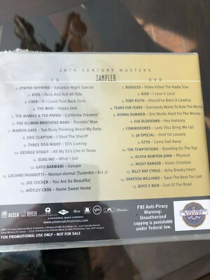20th Century Masters The Millennium Collection CD + DVD