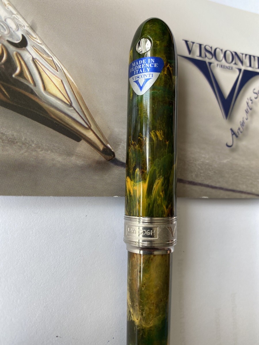 Stylo Rollerball Visconti Van Gogh Maxi - Résine - Plume Noire - Garnitures Chromées - Neuf