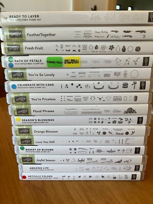Stampin Up! Photopolymer Stamp Sets, Various Themes - You Choose