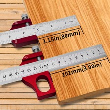 Anschlag, 45/90 Grad Block, mit Lineal aus Aluminiumlegierungsstahl