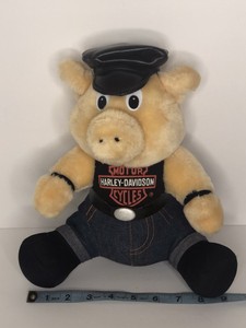 harley davidson pig stuffed animal