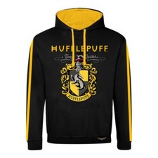 Image of Official Harry Potter Property of Hufflepuff Pullover Hoodie Fans Wizard Wear
