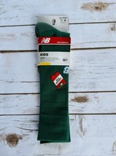 Kids Youth New Balance NB Green Athletic All Sport Socks 1 Pair Medium 9.5-3