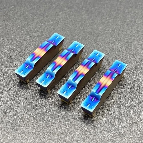 MGMN400-M Colorful Nano Blue High Hardness Carbide 4mm Grooving insert MGEHR L - Picture 2 of 2