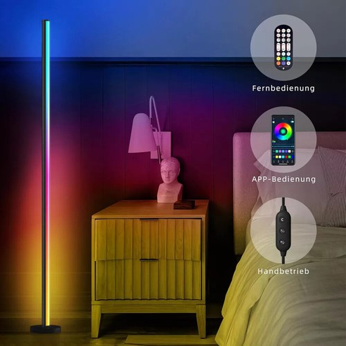 LED Stehleuchte Farbwechsel Stehlampe RGB Eckleuchte Ecklampe mit Fernbedienung - Bild 12 von 15