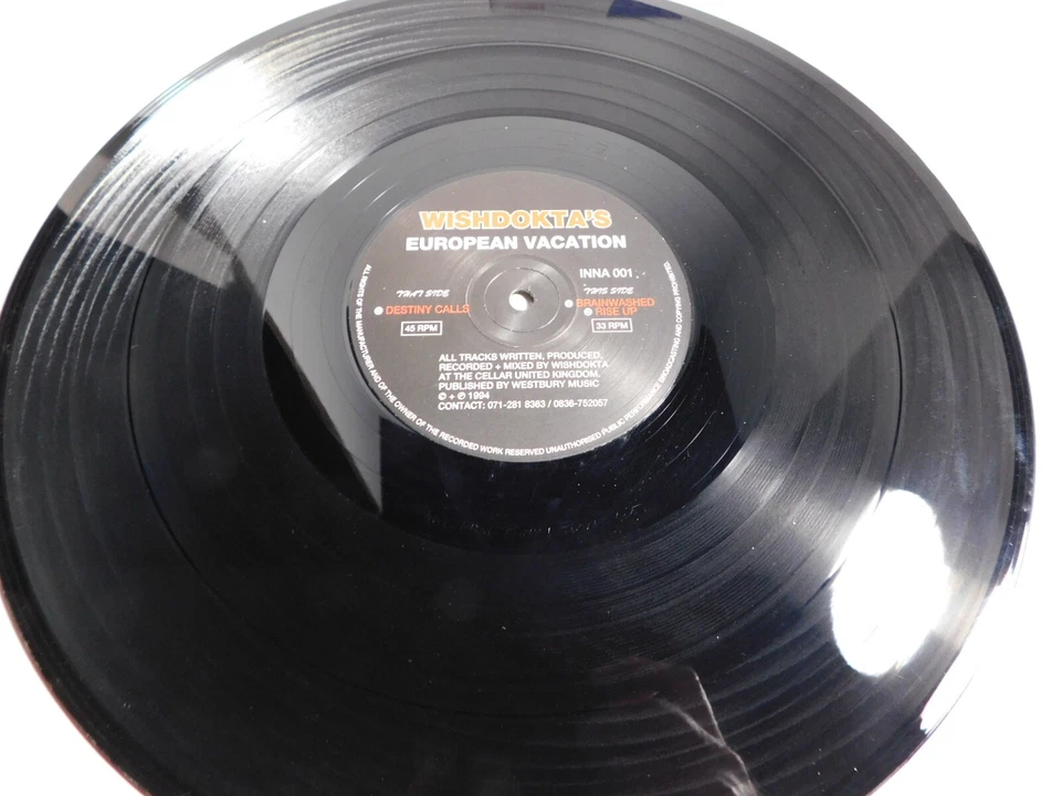 Wishdokta – Wishdokta's European Vacation 1994 UK 12" Single INNA 001 Foto 3 de 4