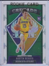 AUSTIN REAVES ROOKIE CARD 2021 Los Angeles Laker RARE GREEN PRIZMS VERSION $$ RC