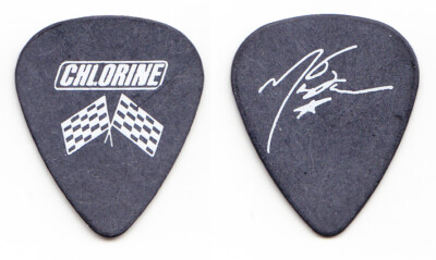 Chlor Marke Fain Signatur Schwarz Gitarre Pick #2 - 1990s Tours
