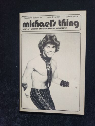 #37 OLD GAY MAGAZINE EPHEMERA  NYC NIGHT LIFE GUIDE MICHAEL'S THING V11 #23 1981 - Afbeelding 1 van 8