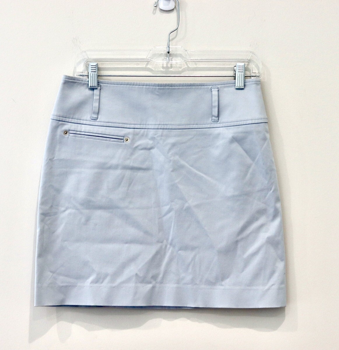 Brunello Cucinelli Gunex Women Mini Baby Blue Skirt Cotton
