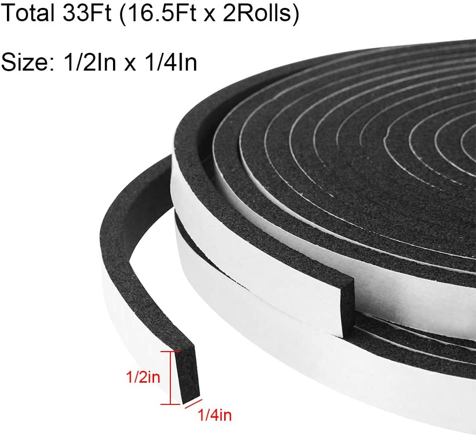 Foam Insulation Tape Weather Stripping Door Seal Strip for Doors and