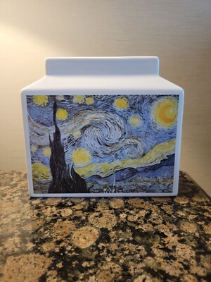 Vincent Van Gogh Starry Night Square Vase