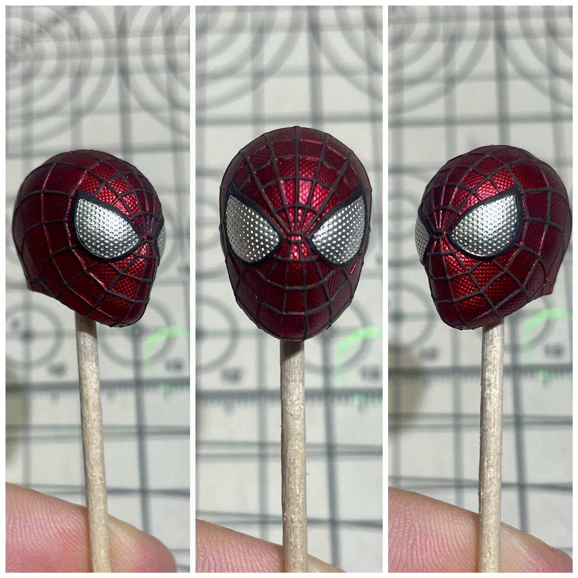 1/12 Painted Andrew Mask Amazing Spider-man Head Carved Fit