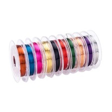 10 Rolls Tarnish Resistant Beading Wire Jewelry Making Colored