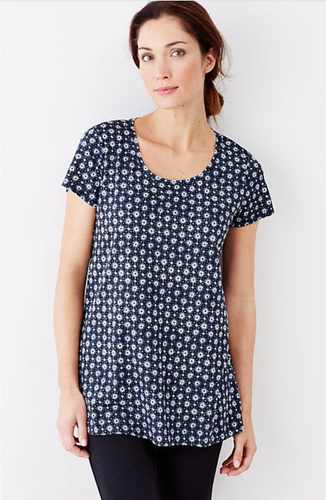 J. Jill ~ S ~ NEU wunderschönes elliptisches T-Shirt Pure Jill Scoop-Ausschnitt ~ Neu mit Etikett (2J7)