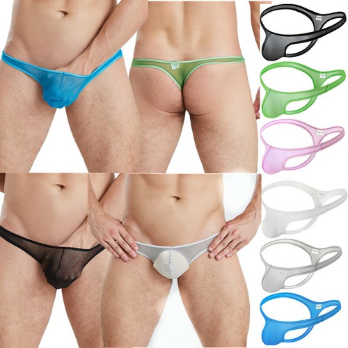 Mini bikini uomo sexy maglia vedere attraverso garza perizoma perizoma intimo vita bassa - Foto 3 di 54