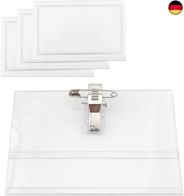 D.RECT Namensschilder Set 50pcs - B 9cm x H 5,8cm Horizontal Namensetiketten -