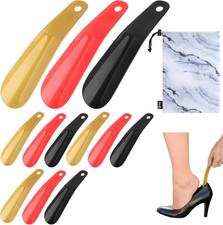 12 Pcs Shoes Horn Plastic Travel Shoehorn 6.3'' Shoe Easy-Slip Shoes Horns for M