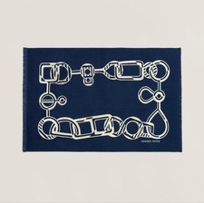 HERMES Baumwolle Strandtuch Badematte Yachting Tattoo Des Lignes Schnalle...