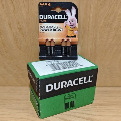 LR03 MINISTILO AAA Alkaline Batteries, Duracell Plus Power Boost, 40 Piece