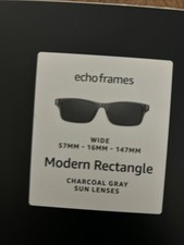 Amazon Echo Frames newest model Smart glasses / Alexa, Rectangle Charcoal Gray