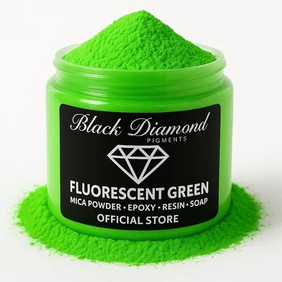 Black Diamond Pigments® | Fluorescent Green is a premium professional pigment