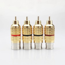 8X HiFi Audio Video Cable Connector 3 Pin XLR Plug Convert to RCA Male Convertor