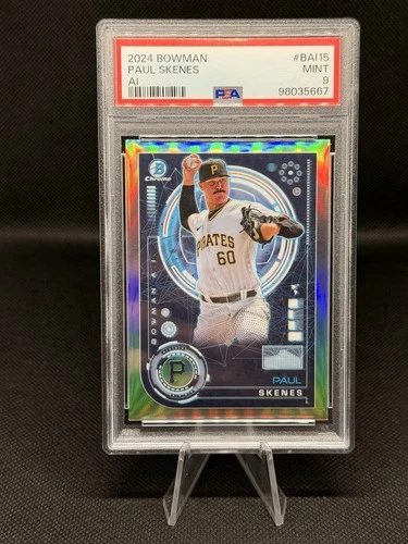 2024 Bowman Chrome Paul Skenes A.I. # BAI-15 PSA 9 Mint