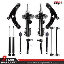 Front & Rear Shocks & Control Arms & Tie Rods & Sway Bars Kit Fits Toyota Yaris