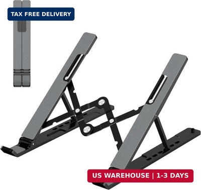 10-15.6 Adjustable Laptop Stand, Portable Laptop Riser for Desk, ABS+Silicone
