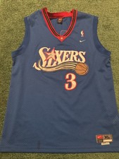 Vintage Rare 2000s Allen Iverson Philadelphia 76ers Jersey Size XL