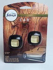 Febreze CAR Wood Scent Air Freshener Vent Clips (2-Pack) Amber Oud Cedar 4.4mL