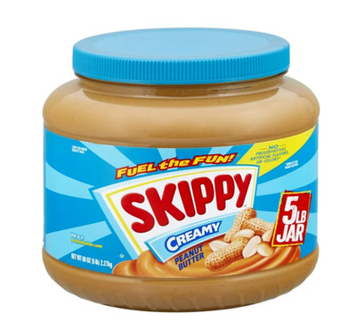 SKIPPY Peanut Butter, Creamy, 7 g Protein Per Serving, Shelf-Stable