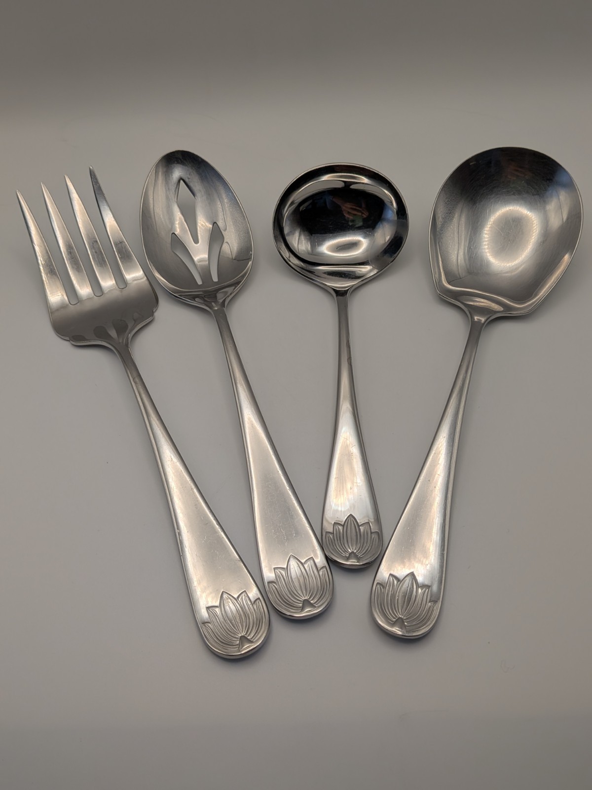 Cathy Hardwick For Mikasa 18-8 Japan Fork, Spoons, Ladle