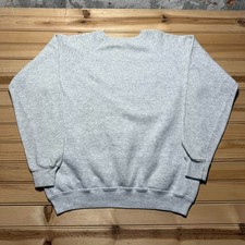Vintage 80s Hanes Sport Blank Fleece Crewneck Pullover Sweatshirt USA Made - XL