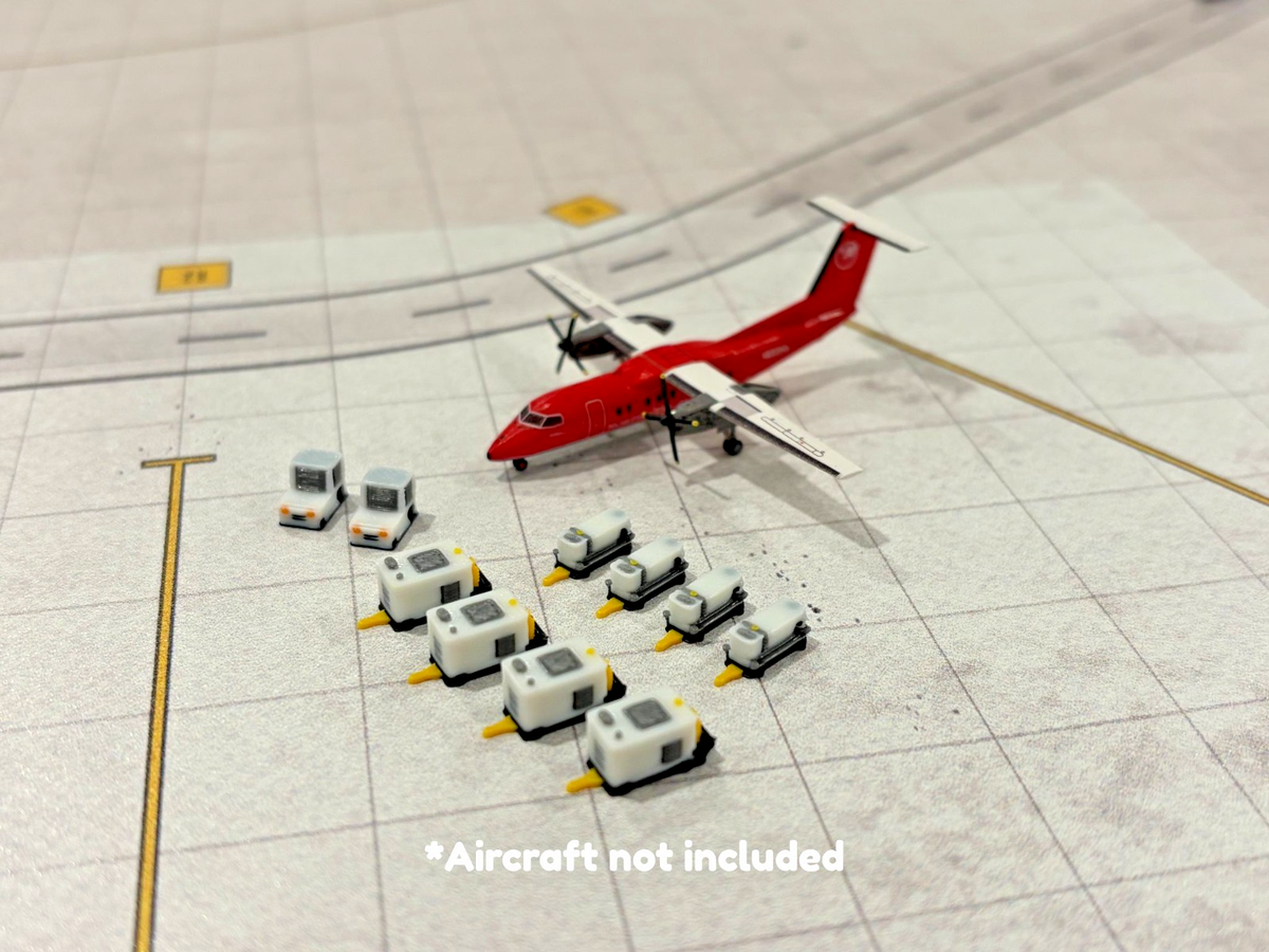 1:400 Model Airport Accessories - 10 Piece Aircraft GPU and A/C