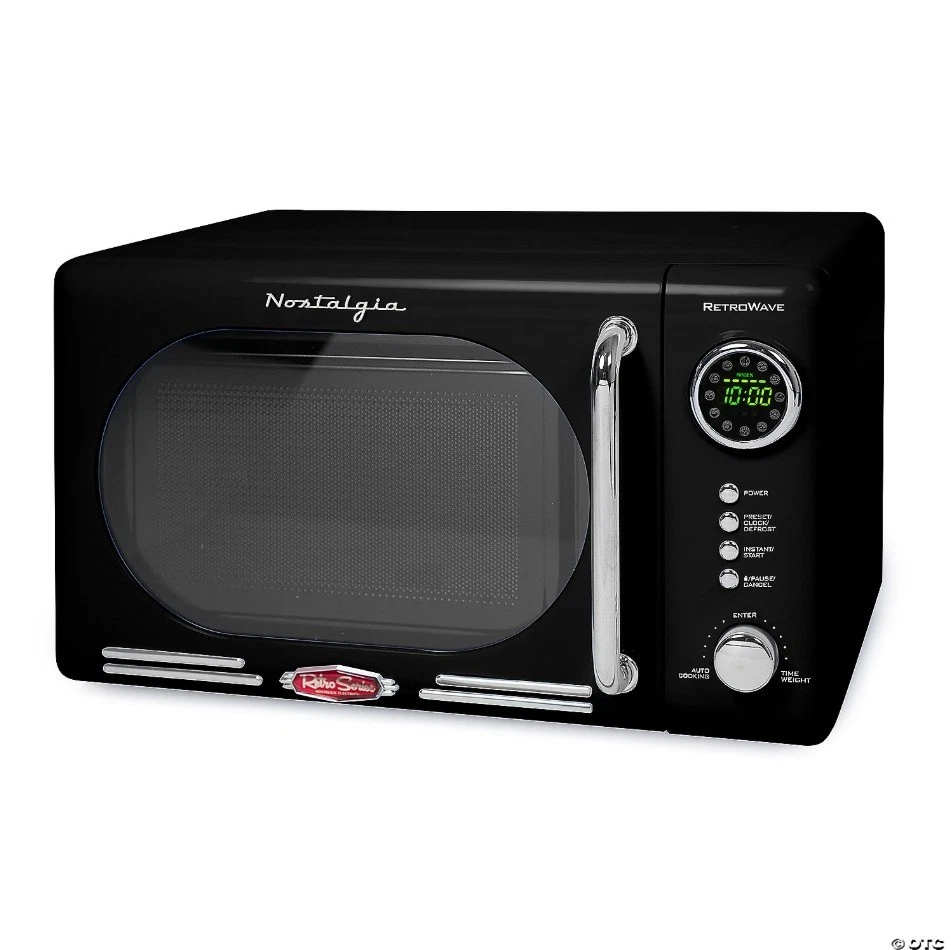 Nostalgia Retro 0.7 Cu Ft 700W Countertop Microwave Oven - Black - Vintage Style
Opens in a new wind