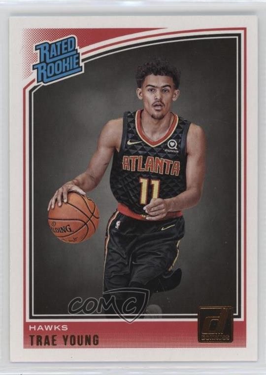 2018-19 Panini Donruss Rated Rookies Trae Young #198 18jt