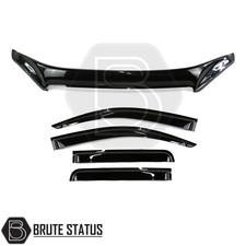 Isuzu D-Max 2013-2016 Bonnet Guard Protector & Window Wind Deflectors Bundle