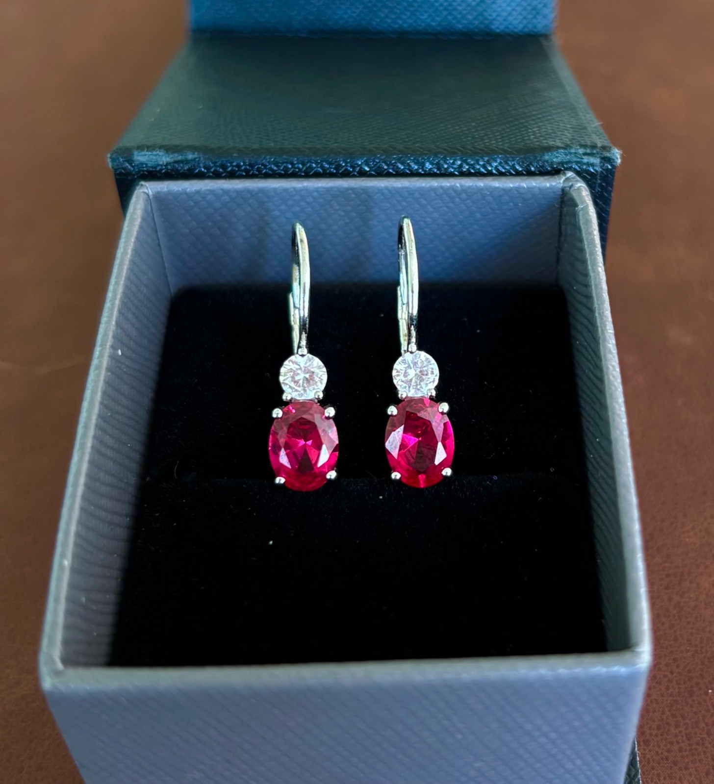 ruby earrings - image 1