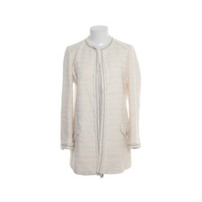 Zara Basic, Mantel, Damen, Größe: M, Weiß, Acetat/Baumwolle/Polyester #UOg