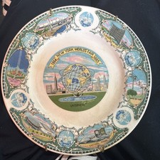 Vintage 1964-1965 New York World's Fair Souvenir Collector Plate US Steel
