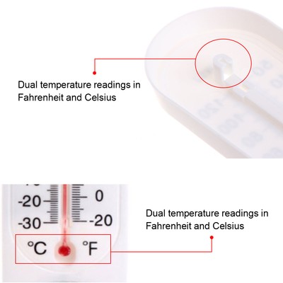 InnenVertikalthermometer Hygrometer Wandmontage Gewächshaus CU