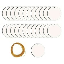 25Pcs Sublimation Blank Acrylic Hanging Pendant Holiday Tree Decoration for Home